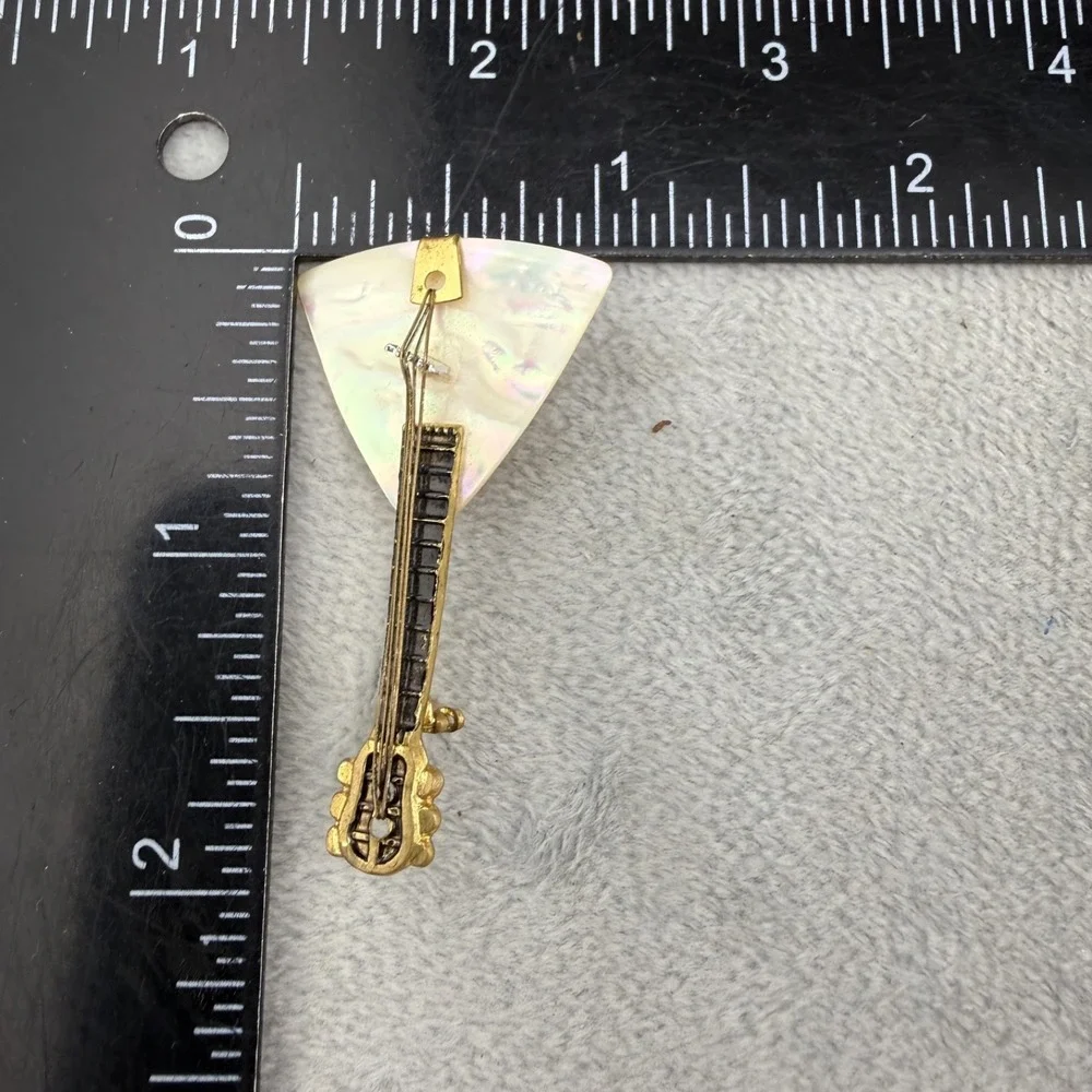 Vintage Mother‎ of Pearl Germany Guitar Balalaika String Instrument